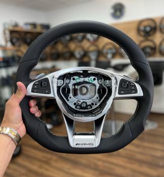Mercedes W205 C63 W176 A53 W213 AMG Lenkrad neu Beziehen